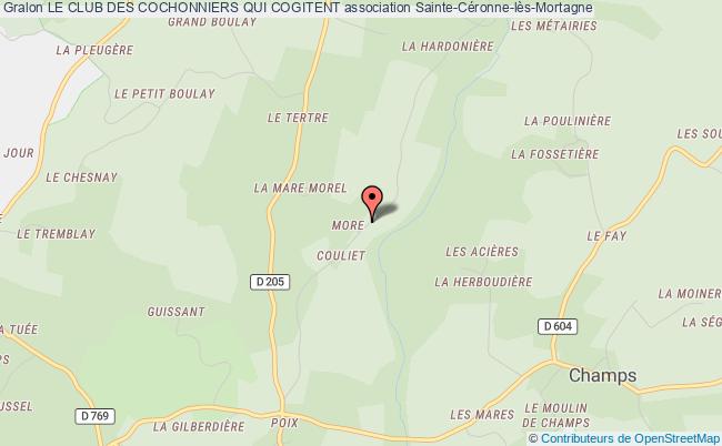 plan association Le Club Des Cochonniers Qui Cogitent Sainte-Céronne-lès-Mortagne