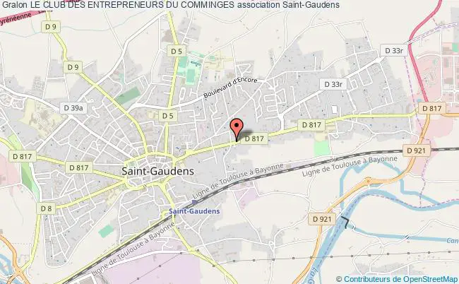 plan association Le Club Des Entrepreneurs Du Comminges Saint-Gaudens
