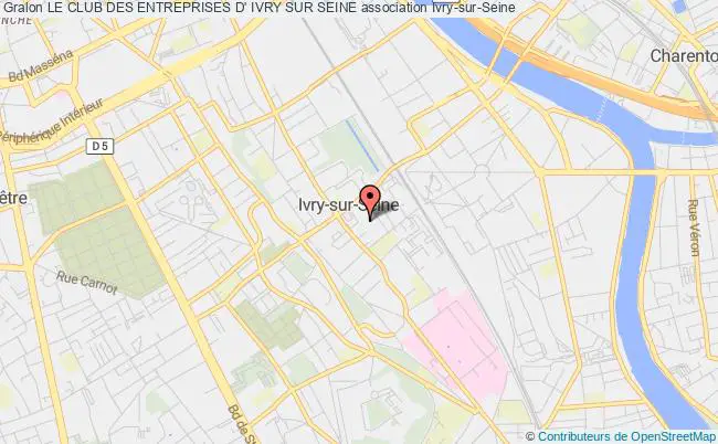 plan association Le Club Des Entreprises D' Ivry Sur Seine Ivry-sur-Seine