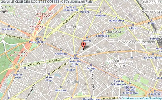 plan association Le Club Des Societes Cotees (csc) Paris