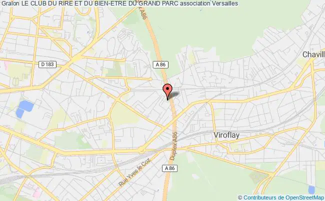 plan association Le Club Du Rire Et Du Bien-etre Du Grand Parc Versailles