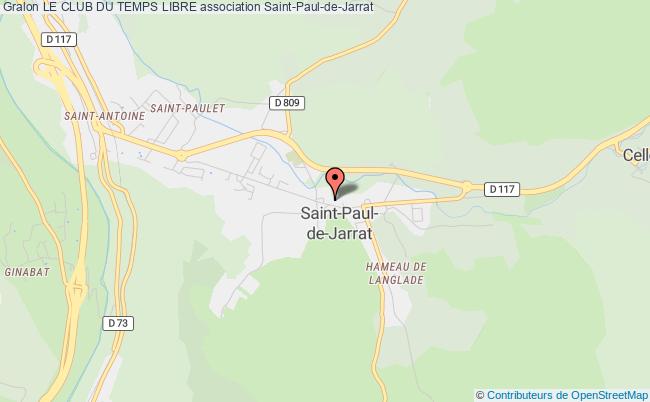 plan association Le Club Du Temps Libre Saint-Paul-de-Jarrat