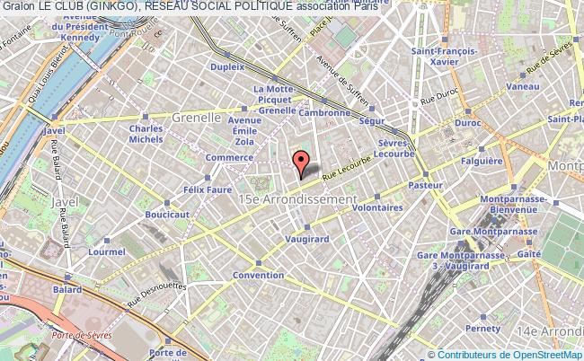 plan association Le Club (ginkgo), Reseau Social Politique Paris