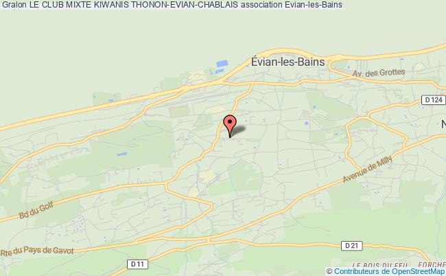 plan association Le Club Mixte Kiwanis Thonon-evian-chablais Évian-les-Bains