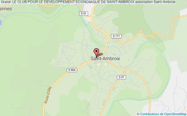 plan association Le Club Pour Le Developpement Economique De Saint-ambroix Saint-Ambroix
