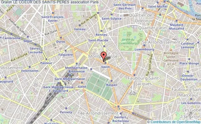 plan association Le Coeur Des Saints-peres Paris