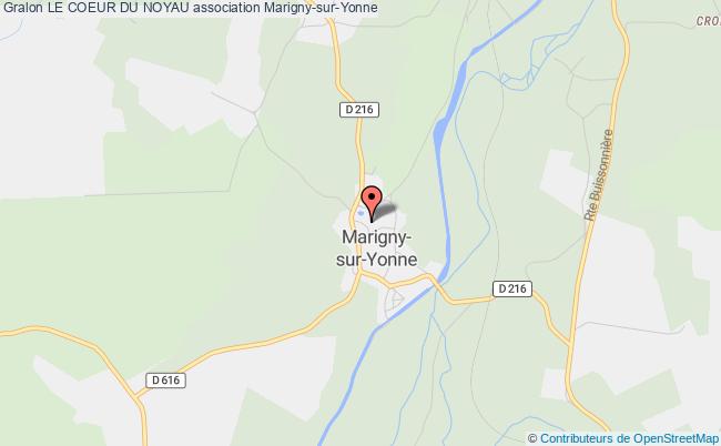 plan association Le Coeur Du Noyau Marigny-sur-Yonne