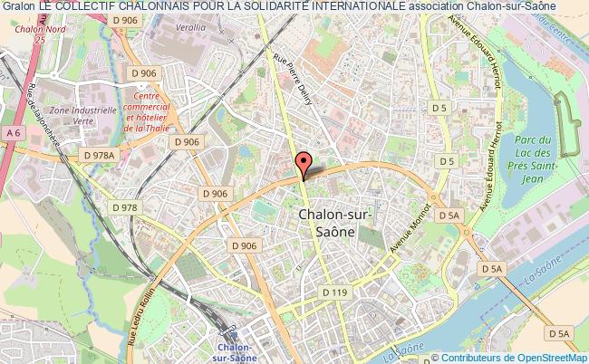 plan association Le Collectif Chalonnais Pour La Solidarite Internationale Chalon-sur-Saône