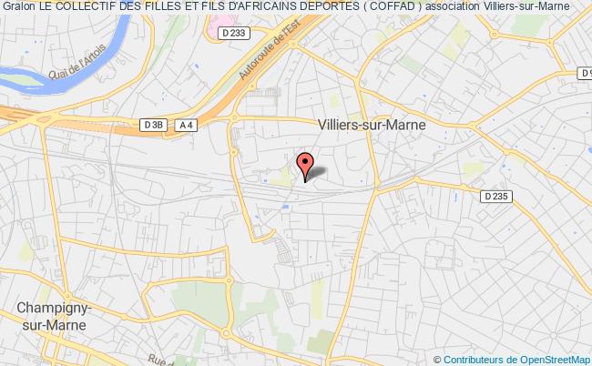 plan association Le Collectif Des Filles Et Fils D'africains Deportes ( Coffad ) Villiers-sur-Marne