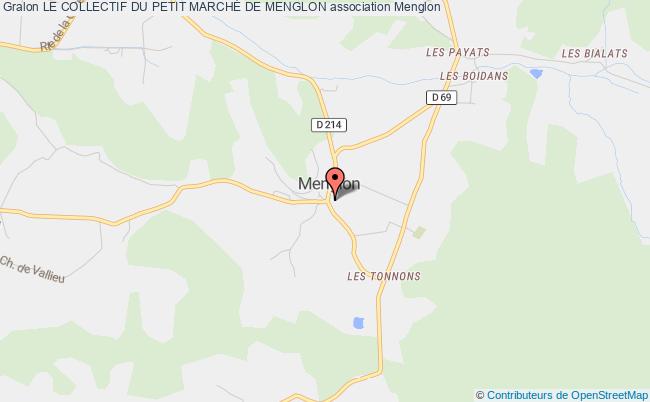 plan association Le Collectif Du Petit MarchÉ De Menglon Menglon