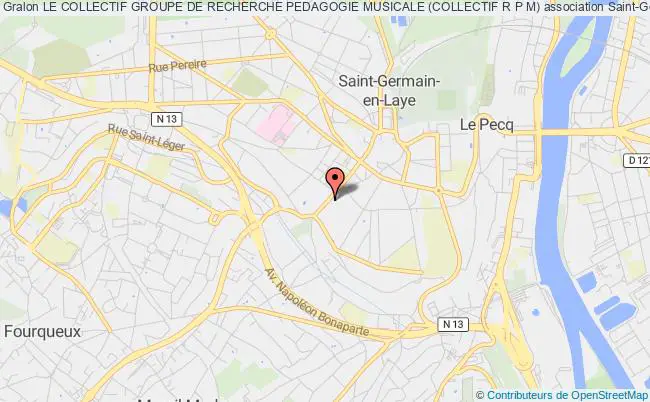 plan association Le Collectif Groupe De Recherche Pedagogie Musicale (collectif R P M) Saint-Germain-en-Laye