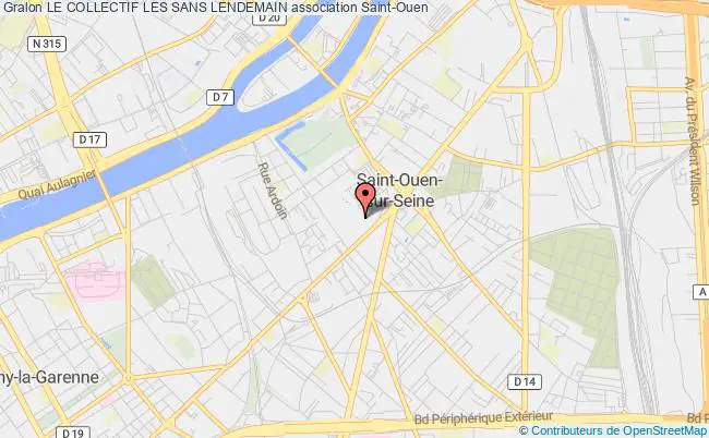 plan association Le Collectif Les Sans Lendemain Saint-Ouen-sur-Seine