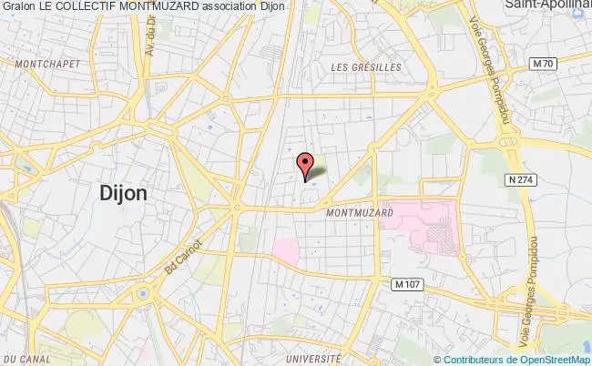 plan association Le Collectif Montmuzard Dijon
