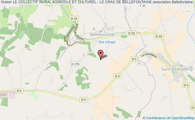 plan association Le Collectif Rural Agricole Et Culturel - Le Crac De Bellefontaine Bellefontaine