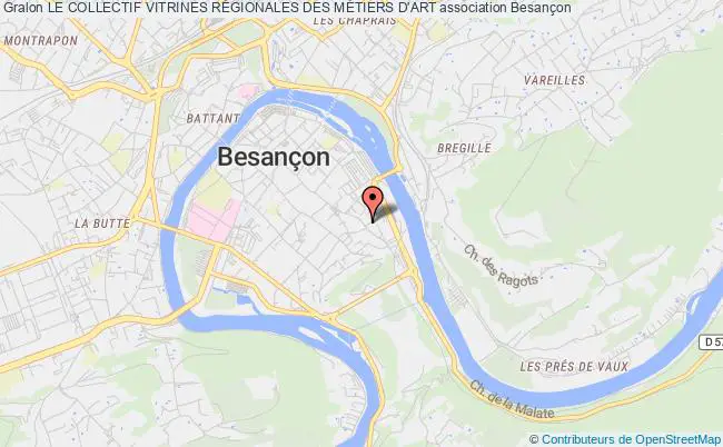 plan association Le Collectif Vitrines RÉgionales Des MÉtiers D'art Besançon