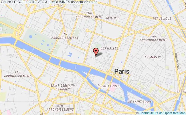 plan association Le Collectif Vtc & Limousines Paris