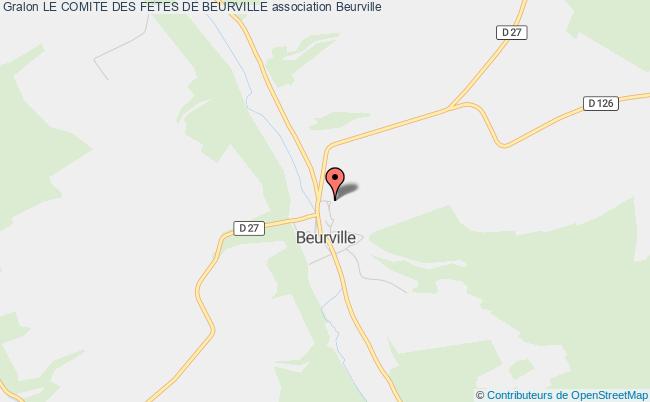 plan association Le Comite Des Fetes De Beurville Beurville
