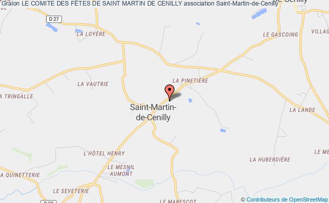 plan association Le Comite Des FÊtes De Saint Martin De Cenilly Saint-Martin-de-Cenilly