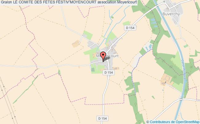 plan association Le Comite Des Fetes Festiv'moyencourt Moyencourt