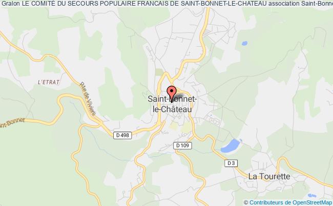 plan association Le ComitÉ Du Secours Populaire Francais De Saint-bonnet-le-chateau Saint-Bonnet-le-Château