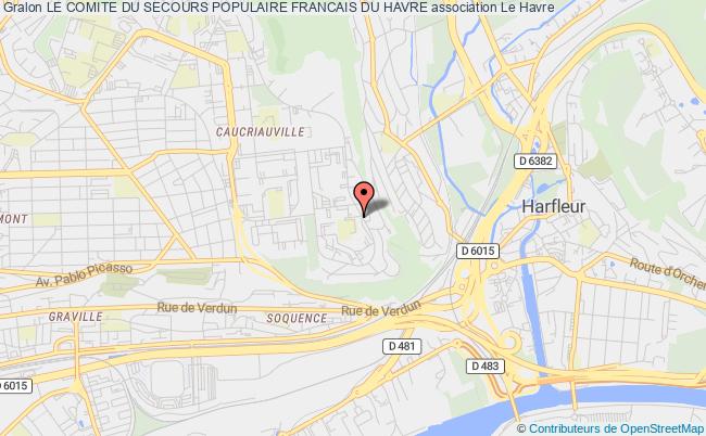 plan association Le Comite Du Secours Populaire Francais Du Havre Le Havre