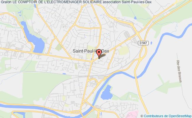 plan association Le Comptoir De L'electromenager Solidaire Saint-Paul-lès-Dax