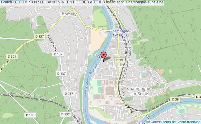 plan association Le Comptoir De Saint Vincent Et Des Autres Champagne-sur-Seine