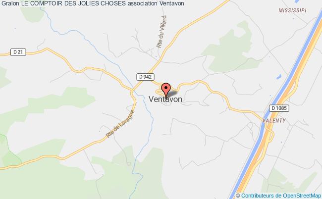 plan association Le Comptoir Des Jolies Choses Ventavon