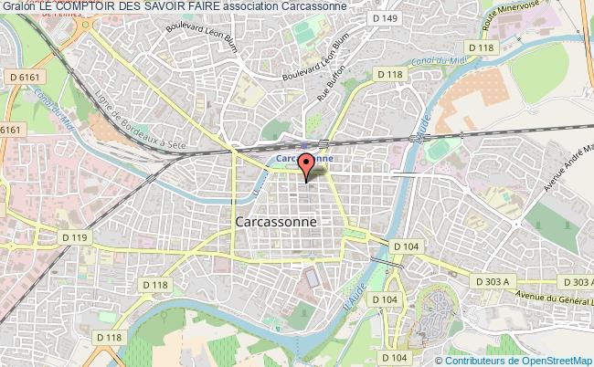 plan association Le Comptoir Des Savoir Faire Carcassonne