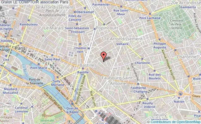 plan association Le Comptoir PARIS 11