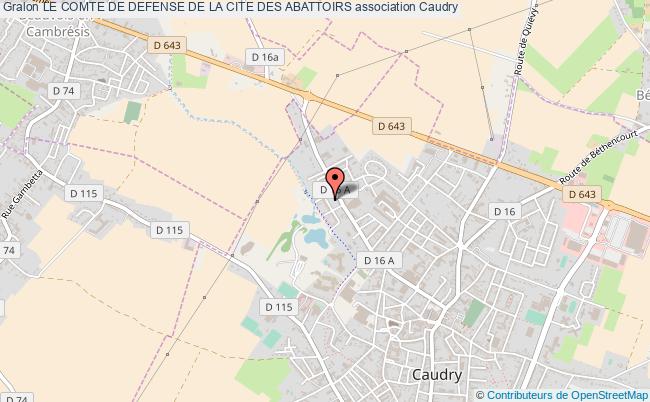 plan association Le Comte De Defense De La Cite Des Abattoirs Caudry