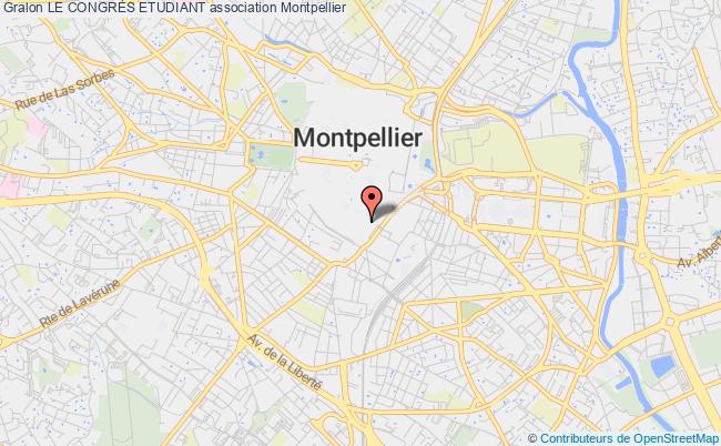 plan association Le CongrÈs Etudiant Montpellier