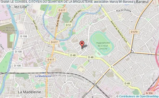 plan association Le Conseil Citoyen Du Quartier De La Briqueterie Marcq-en-Baroeul