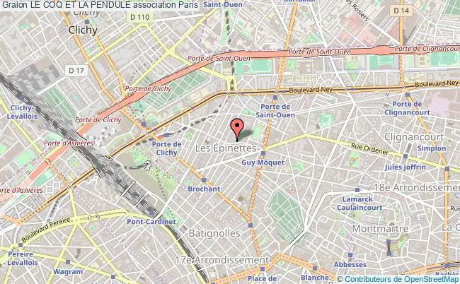 plan association Le Coq Et La Pendule Paris