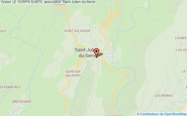 plan association Le Corps Subtil Saint-Julien-du-Serre