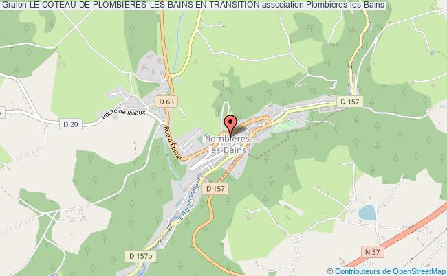 plan association Le Coteau De Plombieres-les-bains En Transition Plombières-les-Bains