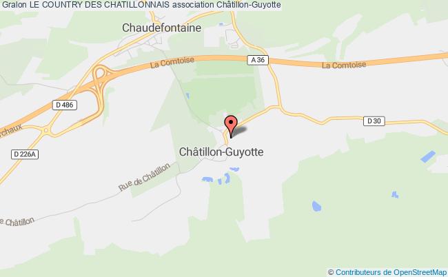 plan association Le Country Des Chatillonnais Châtillon-Guyotte