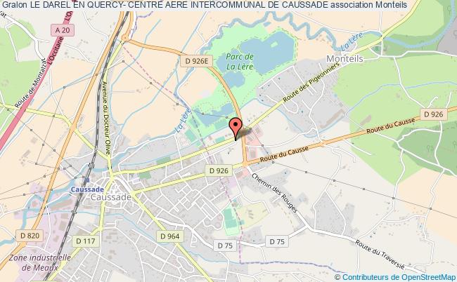 plan association Le Darel En Quercy- Centre Aere Intercommunal De Caussade Monteils