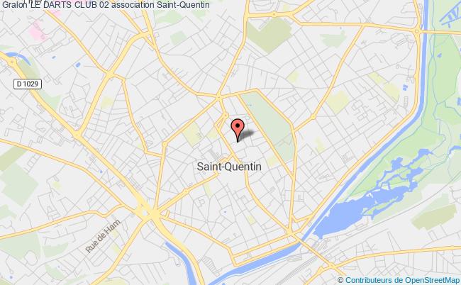 plan association Le Darts Club 02 Saint-Quentin