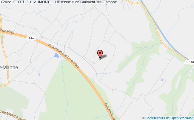 plan association Le Deuch'caumont Club Caumont-sur-Garonne