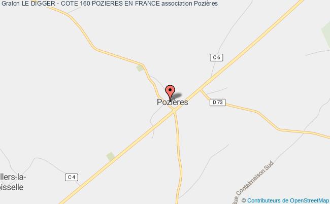 plan association Le Digger - Cote 160 Pozieres En France Pozières