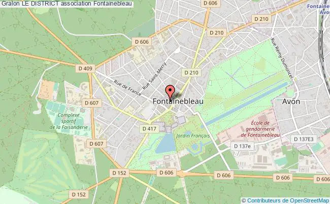 plan association Le District Fontainebleau