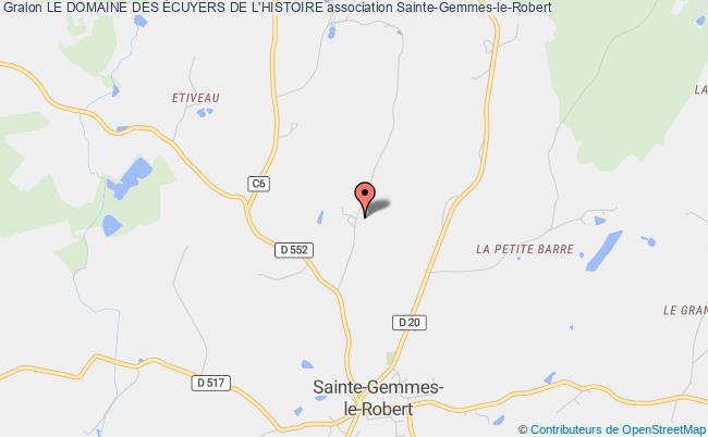 plan association Le Domaine Des Écuyers De L'histoire Sainte-Gemmes-le-Robert