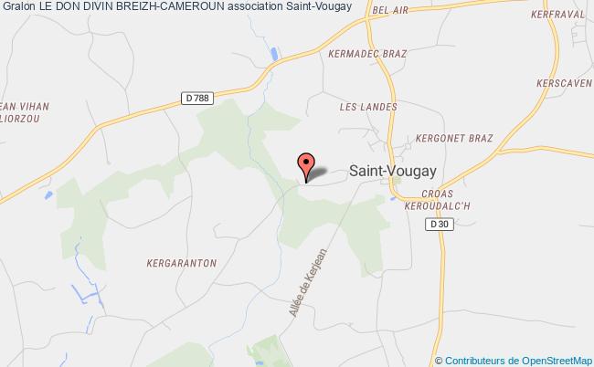 plan association Le Don Divin Breizh-cameroun Saint-Vougay