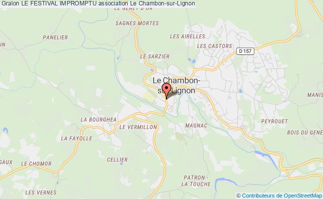 plan association Le Festival Impromptu Le    Chambon-sur-Lignon