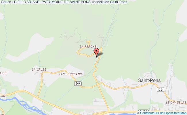 plan association Le Fil D'ariane- Patrimoine De Saint-pons Saint-Pons