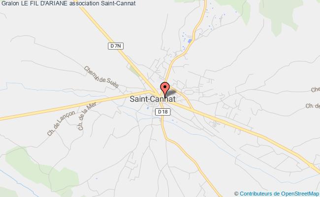 plan association Le Fil D'ariane Saint-Cannat