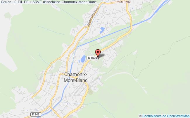 plan association Le Fil De L'arve Chamonix-Mont-Blanc
