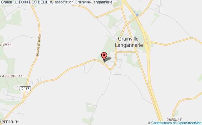 plan association Le Foin Des BÉliers Grainville-Langannerie