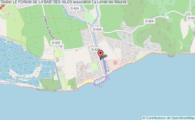 plan association Le Forum De La Baie Des Isles La    Londe-les-Maures